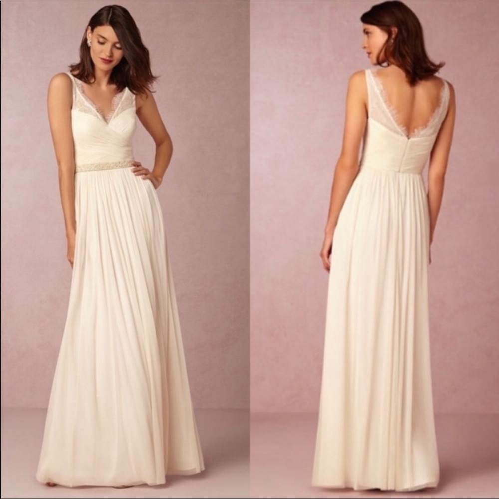 BHLDN Hitherto white lace dress 12